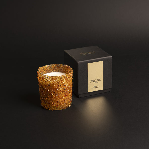 Amber - Sandalwood medium candle